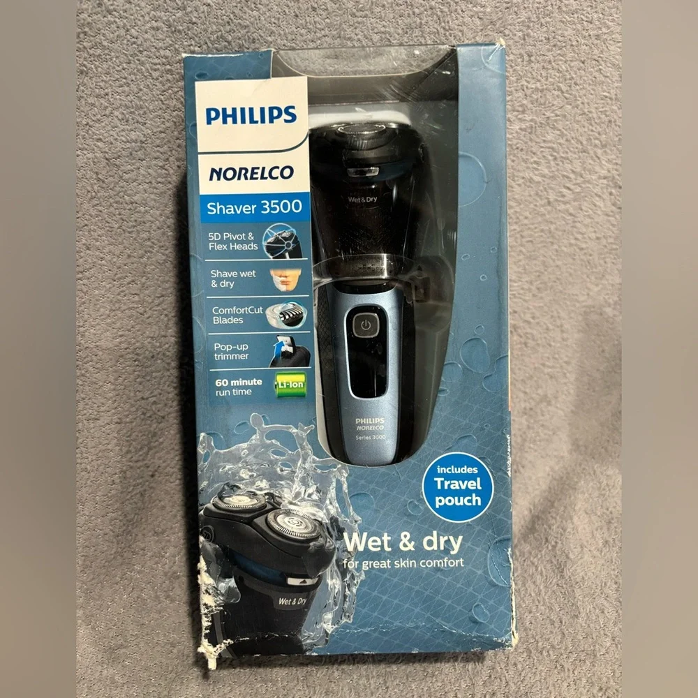 Philips Norelco Shaver 3500 S3212/82, Storm‎ Gray, 1 Count